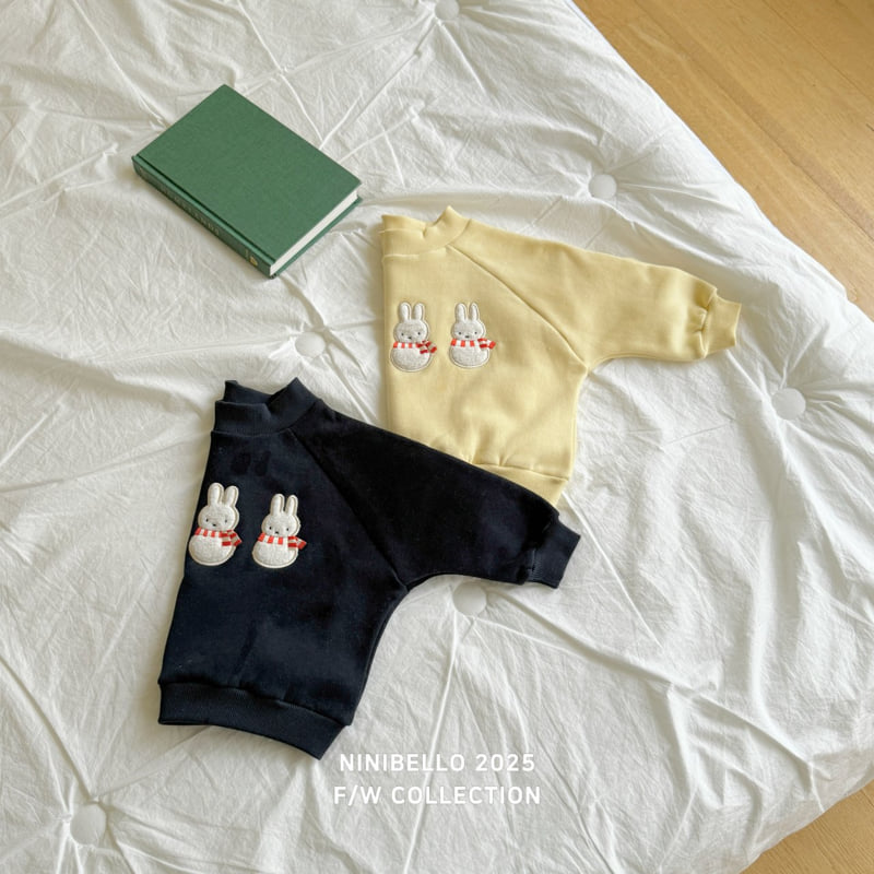 Ninibello - Korean Children Fashion - #littlefashionista - Snowman Raglan Sweatshirt - 6