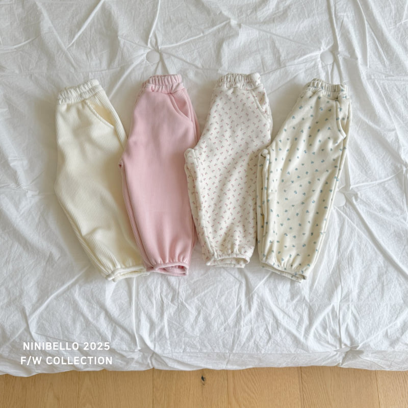 Ninibello - Korean Children Fashion - #magicofchildhood - Pattern Warm Velour Pants - 6