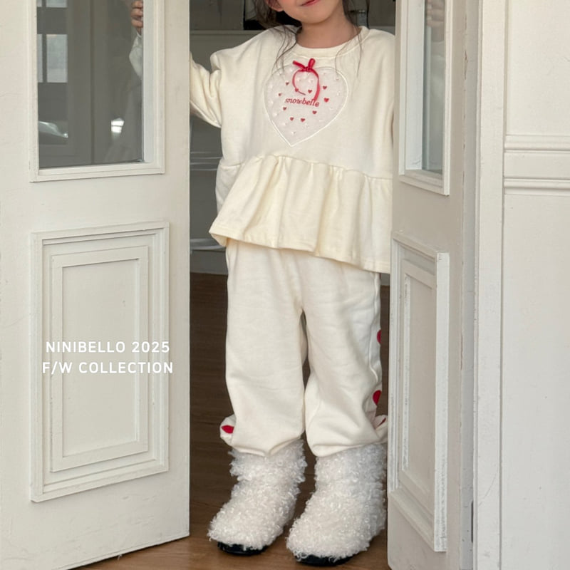 Ninibello - Korean Children Fashion - #magicofchildhood - Heart Embroidery Jogger Pants - 12