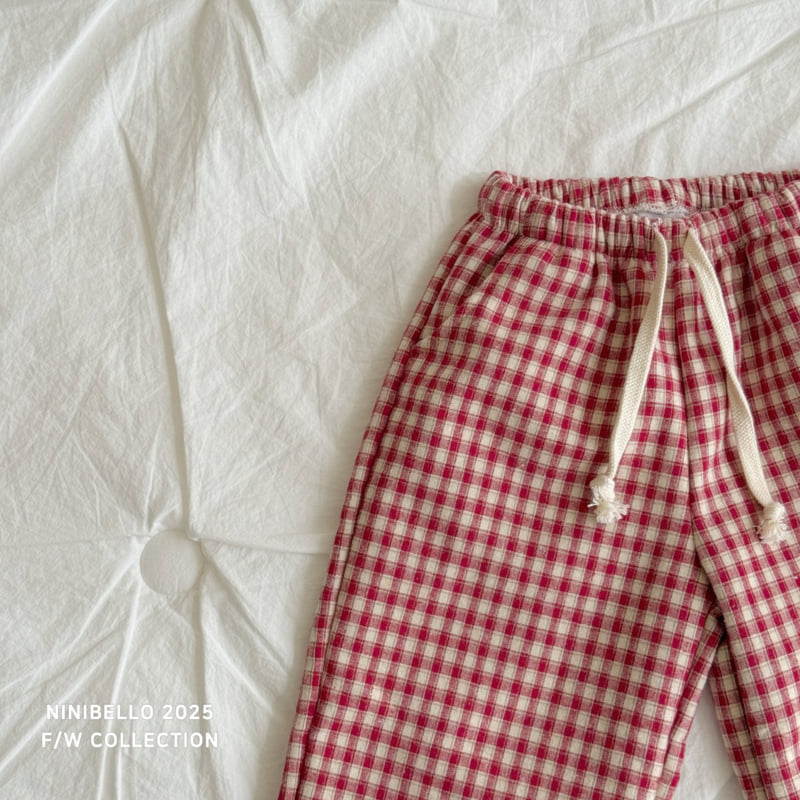 Ninibello - Korean Children Fashion - #magicofchildhood - Cozy Check Pants - 7