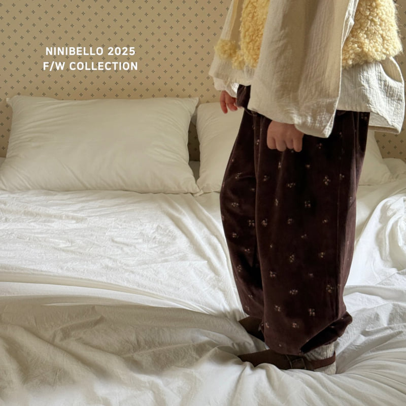 Ninibello - Korean Children Fashion - #minifashionista - Vintage Flower Pants - 10