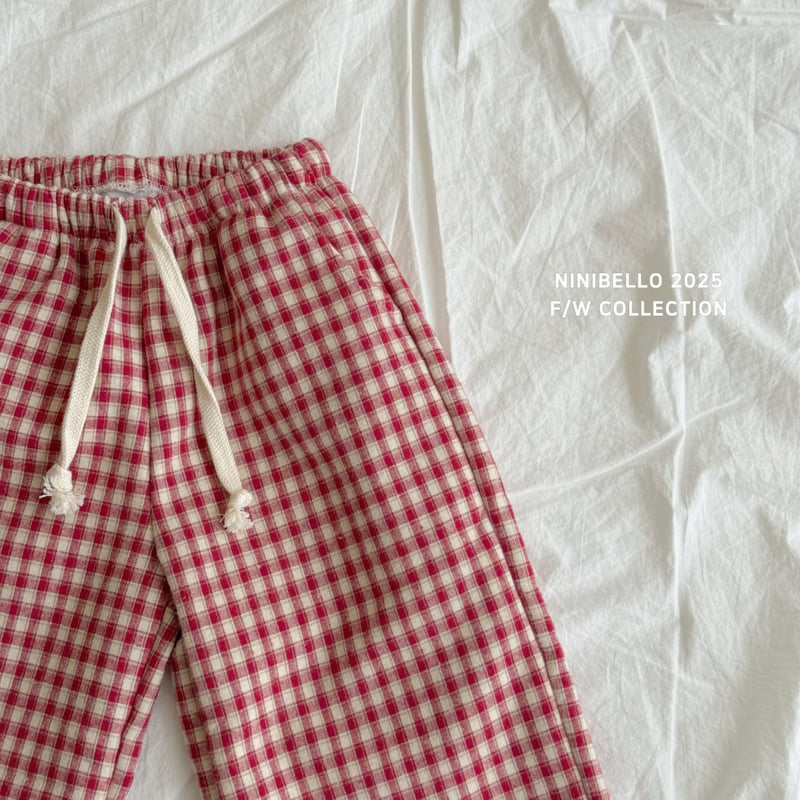 Ninibello - Korean Children Fashion - #minifashionista - Cozy Check Pants - 8