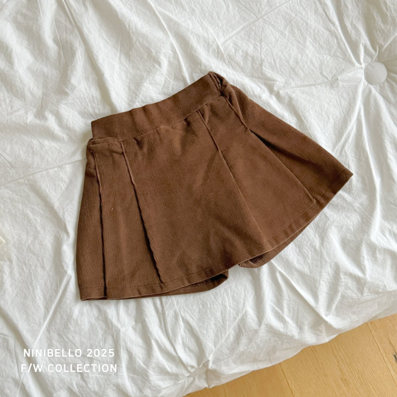 Ninibello - Korean Children Fashion - #prettylittlegirls - Momo Corduroy Skirt Pants - 6