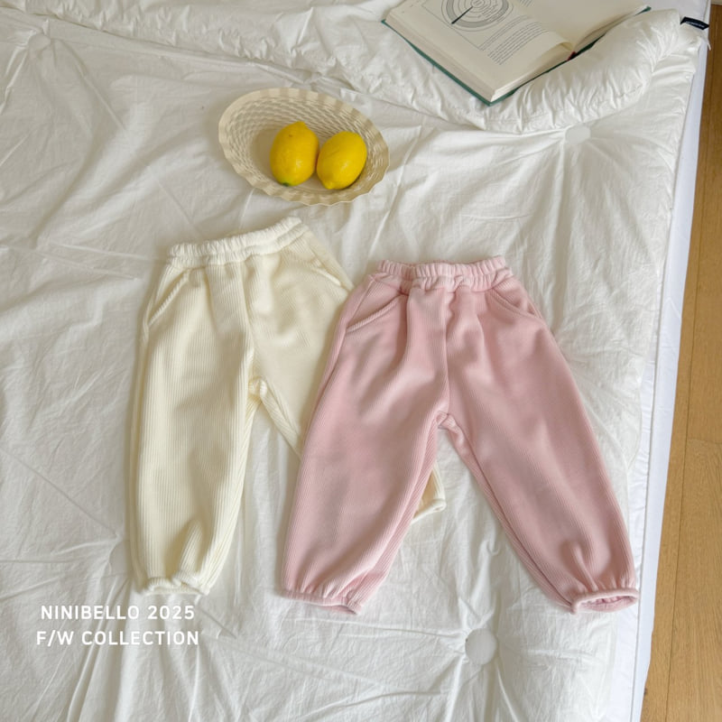 Ninibello - Korean Children Fashion - #prettylittlegirls - Basic Warm Velour Pants