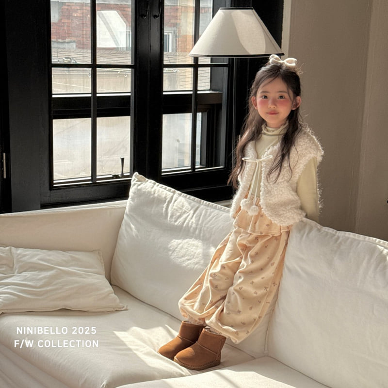 Ninibello - Korean Children Fashion - #todddlerfashion - Vintage Flower Pants - 12