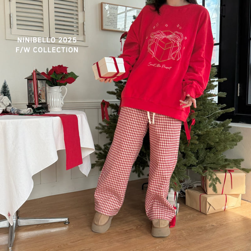 Ninibello - Korean Children Fashion - #toddlerclothing - Adult Cozy Check Pants - 12