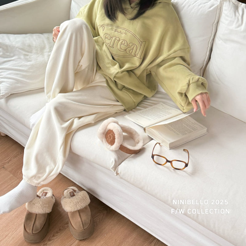 Ninibello - Korean Women Fashion - #momslook - Adult Plain Warm Velour Pants - 4