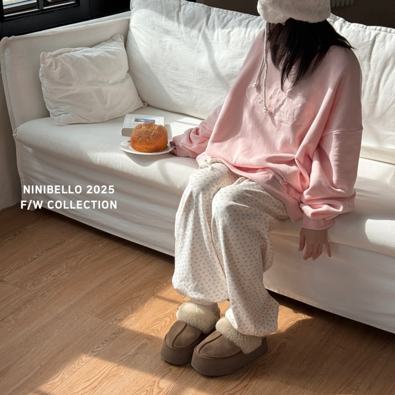 Ninibello - Korean Women Fashion - #momslook - Adult Pattern Warm Velour Pants - 9