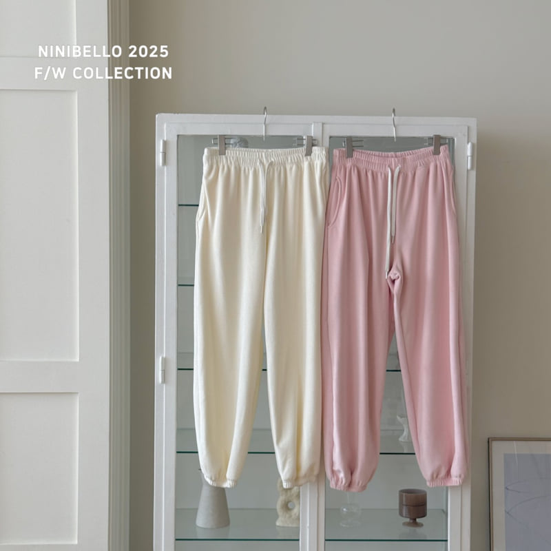 Ninibello - Korean Women Fashion - #womensfashion - Adult Plain Warm Velour Pants