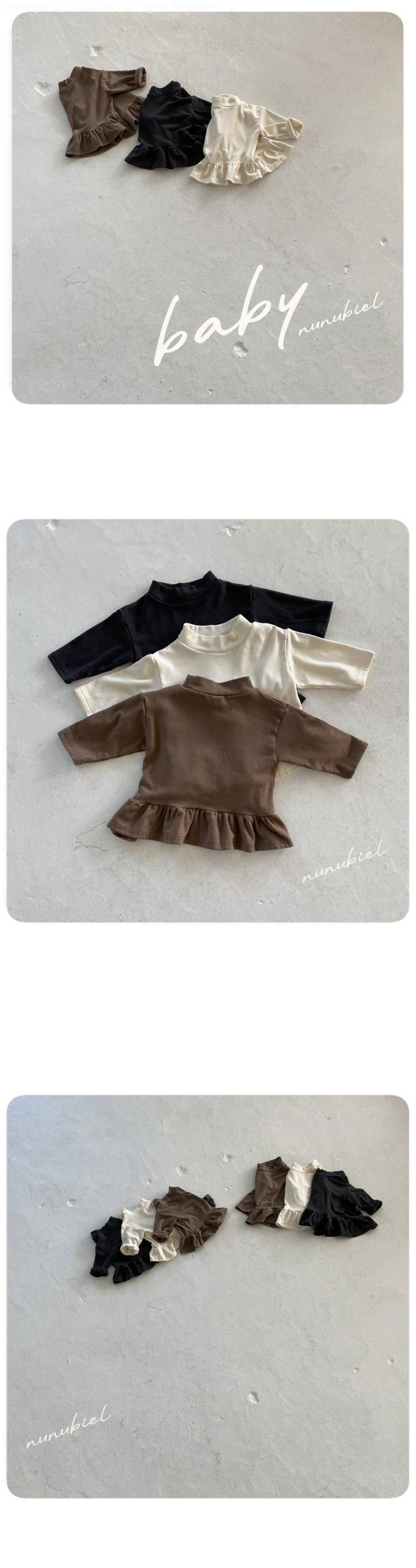 Nunubiel - Korean Baby Fashion - #onlinebabyboutique - Bebe Winter Long Tee - 2