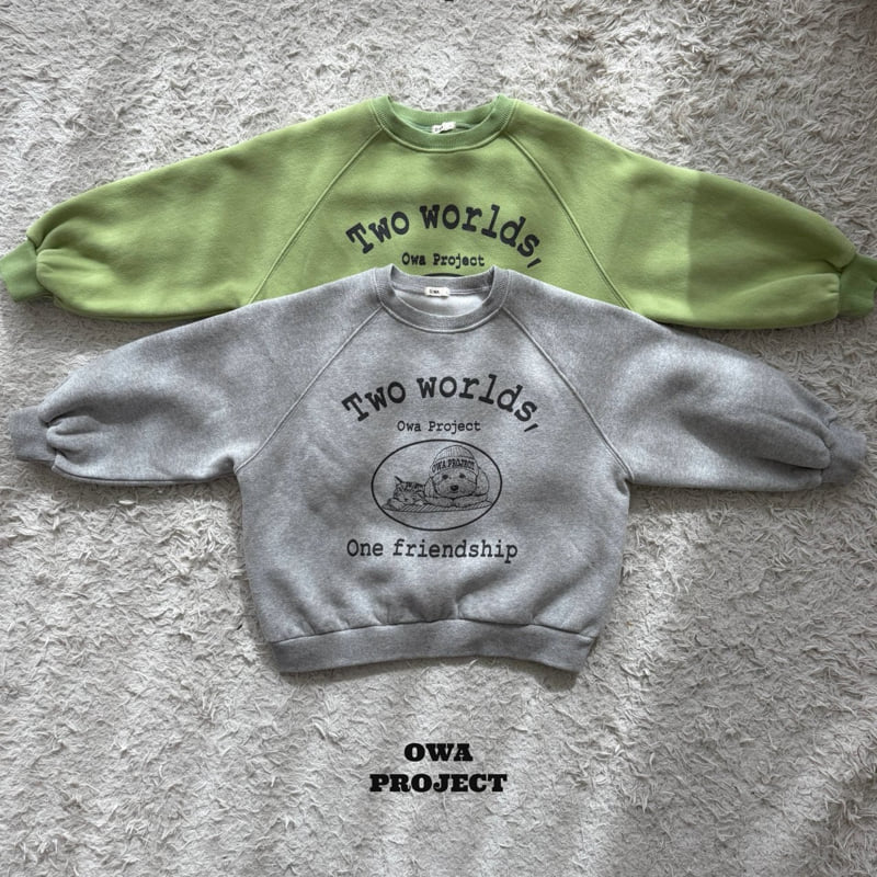 O Wa - Korean Children Fashion - #designkidswear - Two World Sweatshirt