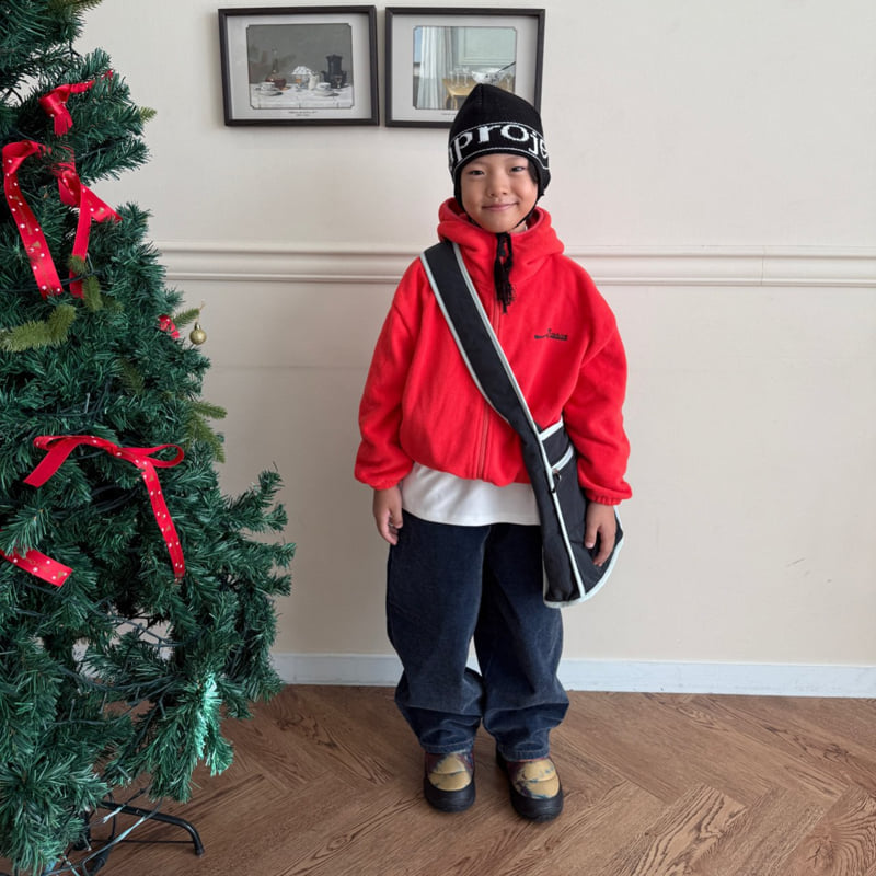 O Wa - Korean Children Fashion - #discoveringself - Velvet Denim Pants - 6