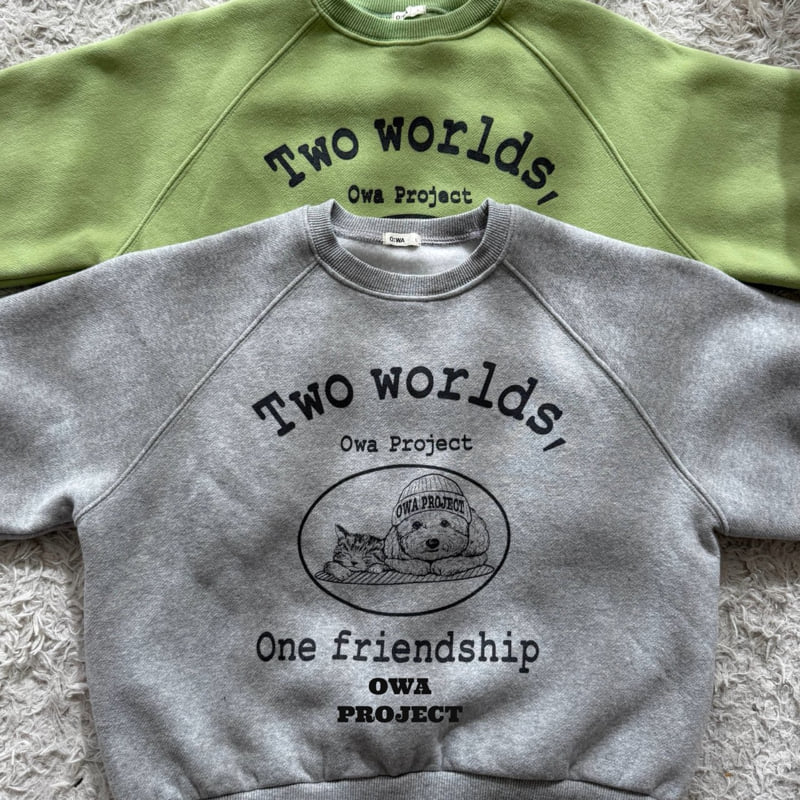 O Wa - Korean Children Fashion - #discoveringself - Two World Sweatshirt - 2