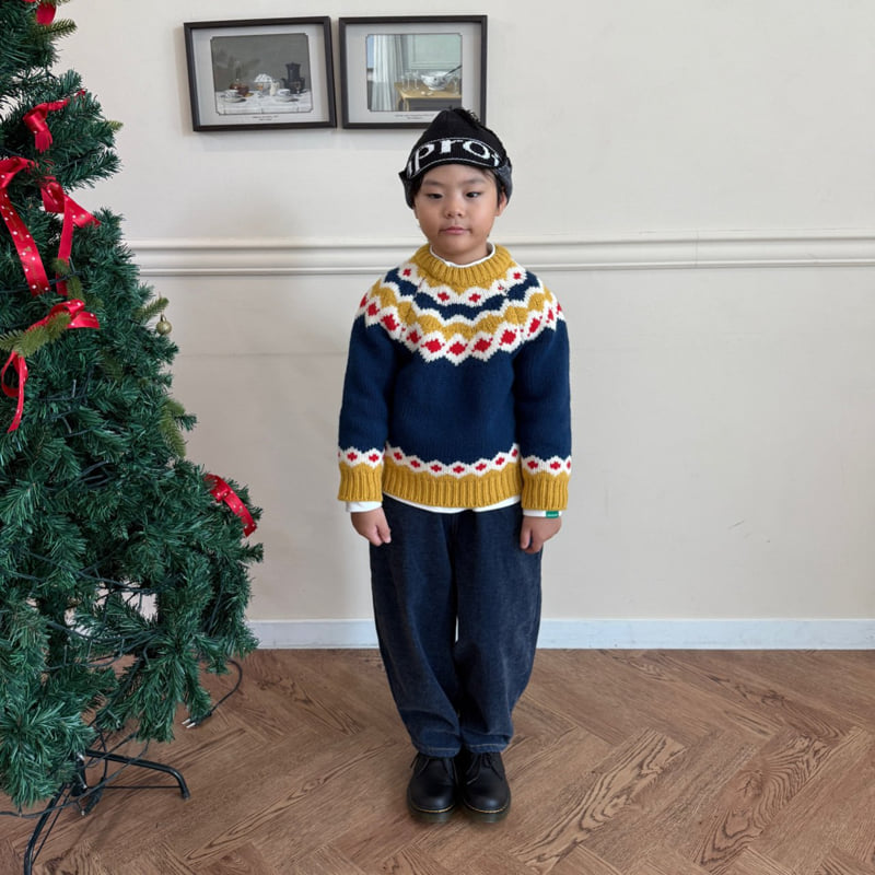 O Wa - Korean Children Fashion - #kidsstore - Velvet Denim Pants - 9