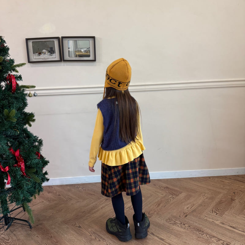O Wa - Korean Children Fashion - #kidzfashiontrend - Frill Turtleneck Tee - 12