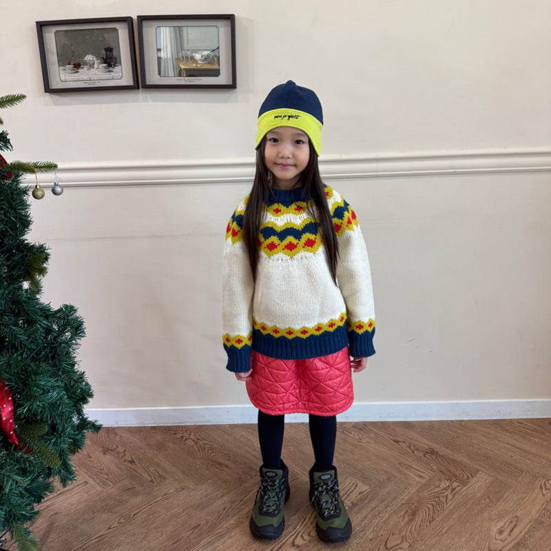 O Wa - Korean Children Fashion - #littlefashionista - Quilted Skirt - 10