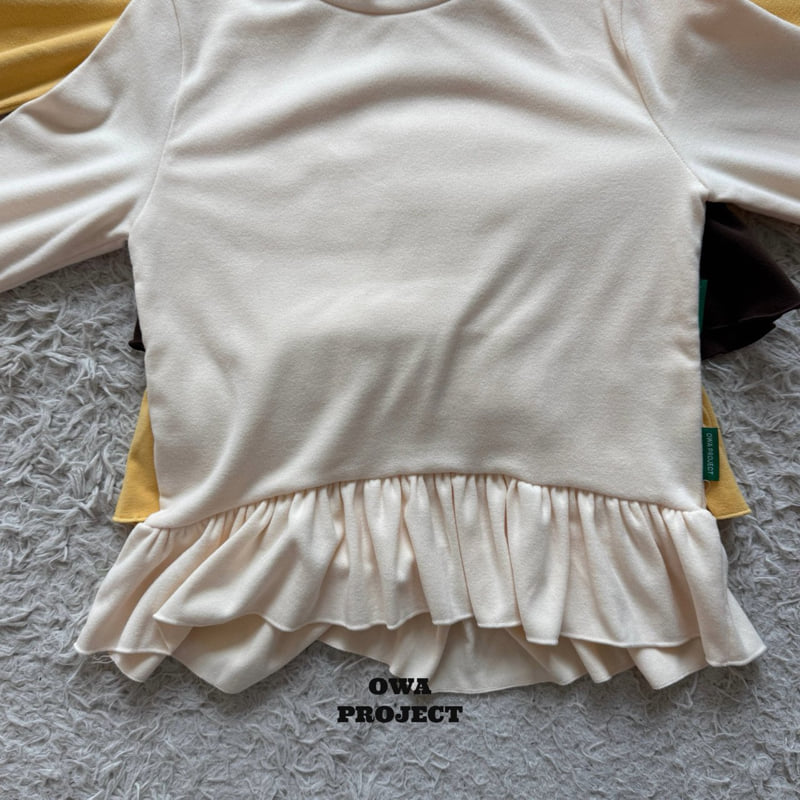 O Wa - Korean Children Fashion - #minifashionista - Frill Turtleneck Tee - 2