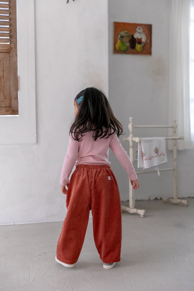 Oatmeal - Korean Children Fashion - #Kfashion4kids - Basic Corduroy Pants - 10