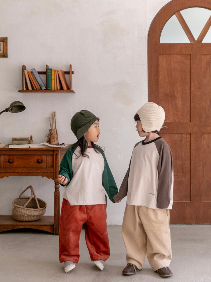 Oatmeal - Korean Children Fashion - #childofig - Basic Raglan Tee - 8