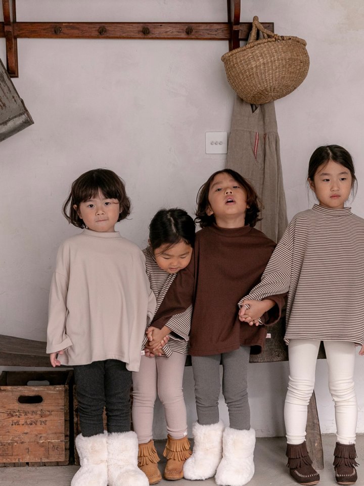 Oatmeal - Korean Children Fashion - #childofig - Basic Oversized Turtleneck - 6