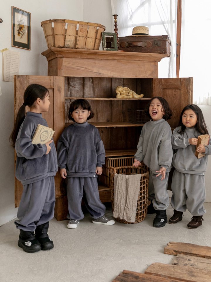 Oatmeal - Korean Children Fashion - #childofig - Basic Pocket Set - 4