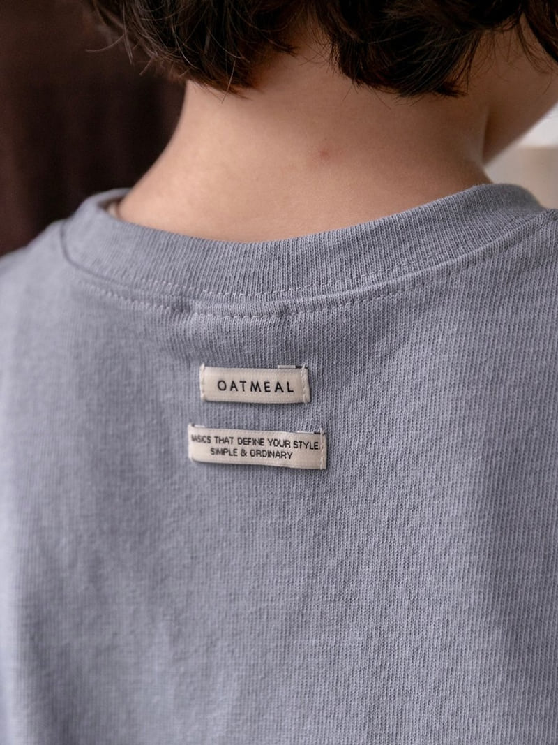 Oatmeal - Korean Children Fashion - #childrensboutique - Basic Round Tee - 10
