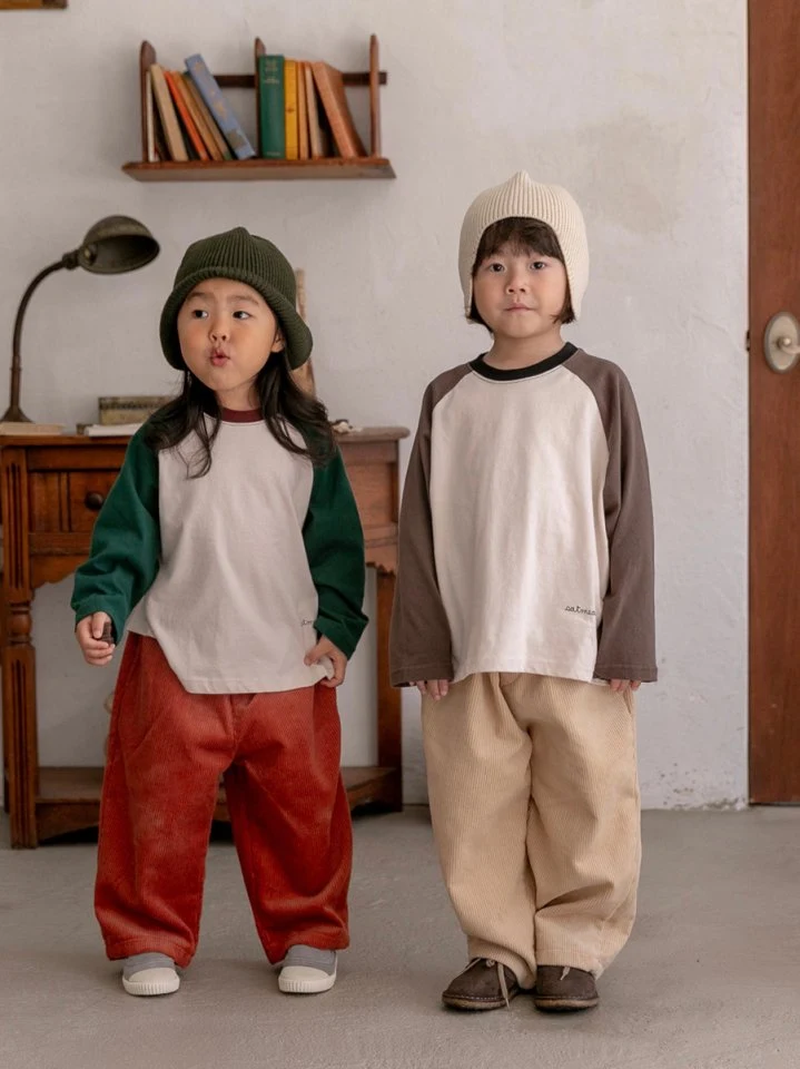 Oatmeal - Korean Children Fashion - #childrensboutique - Basic Raglan Tee - 9