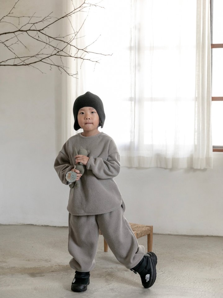 Oatmeal - Korean Children Fashion - #childrensboutique - Basic Terry Set - 6