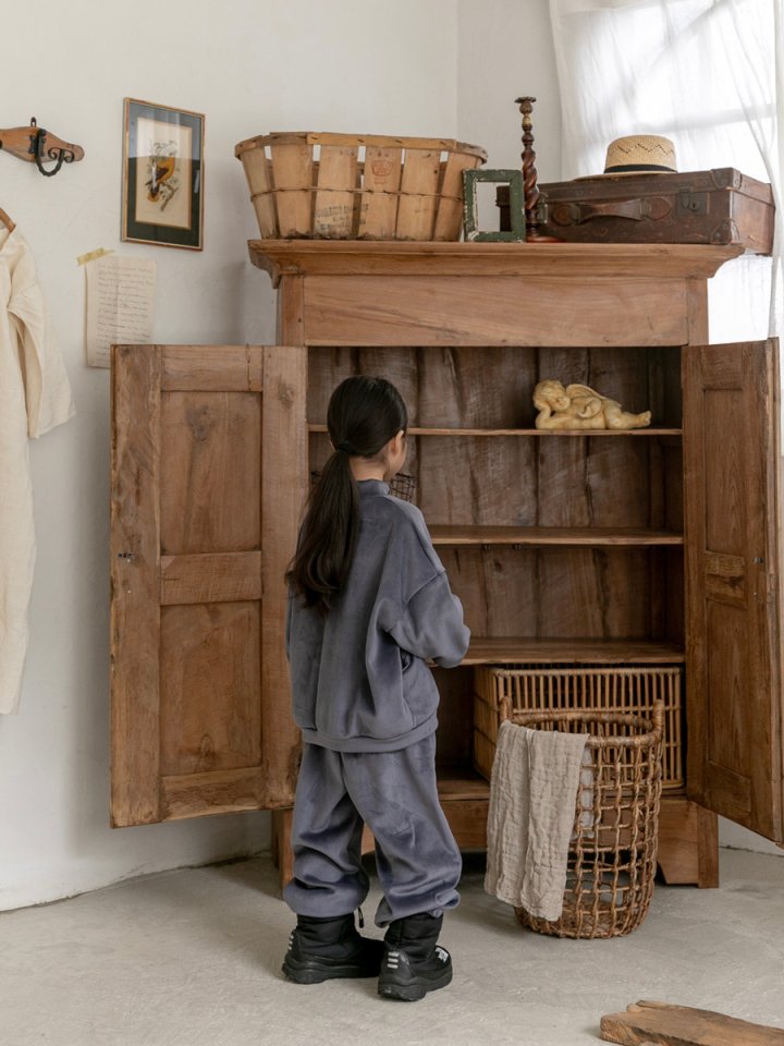 Oatmeal - Korean Children Fashion - #childrensboutique - Basic Pocket Set - 5