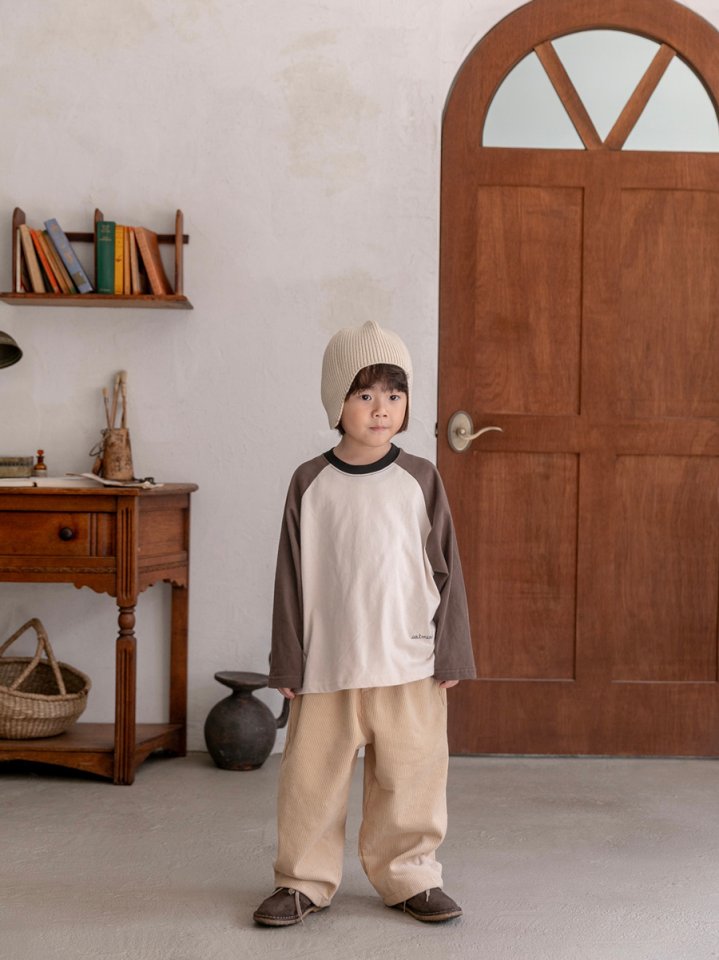 Oatmeal - Korean Children Fashion - #designkidswear - Basic Raglan Tee - 10