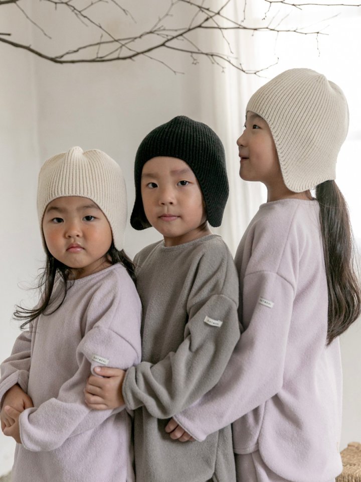 Oatmeal - Korean Children Fashion - #designkidswear - Basic Beanie