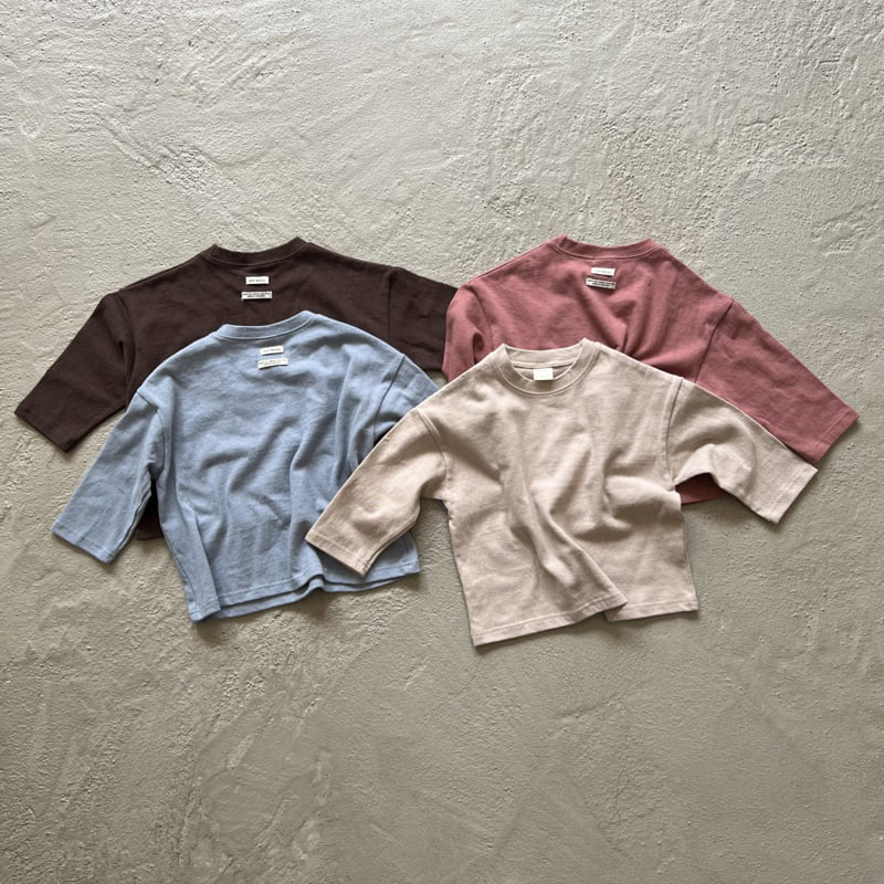 Oatmeal - Korean Children Fashion - #discoveringself - Basic Round Tee - 12