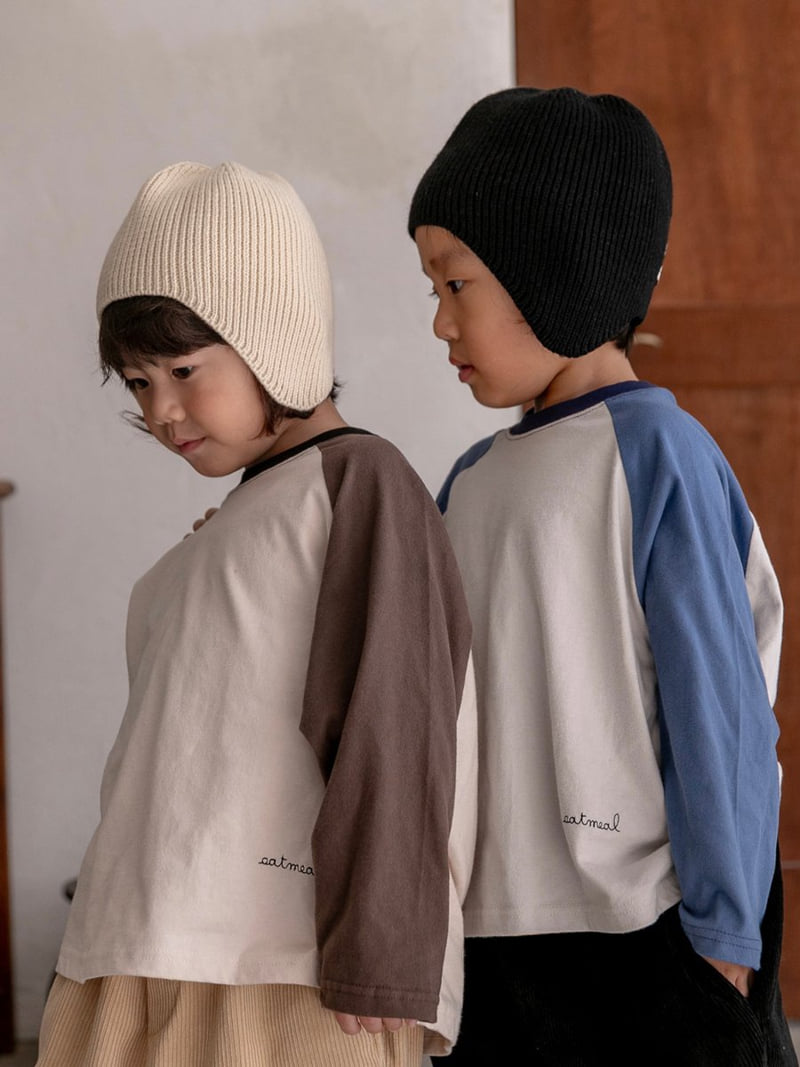 Oatmeal - Korean Children Fashion - #discoveringself - Basic Raglan Tee - 11