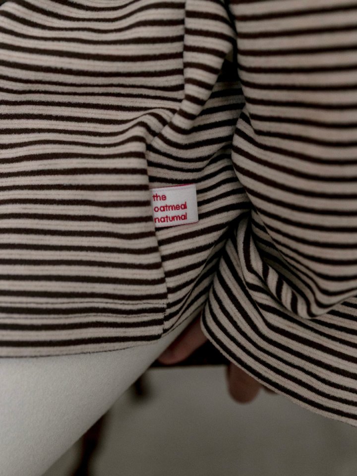 Oatmeal - Korean Children Fashion - #discoveringself - Basic Oversized Turtleneck - 10