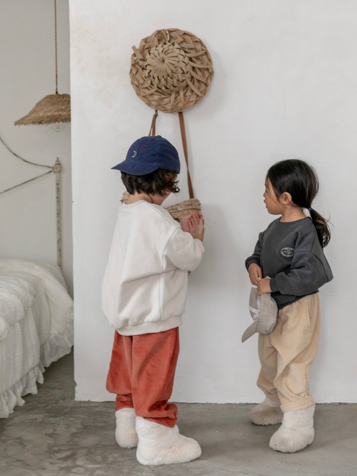 Oatmeal - Korean Children Fashion - #discoveringself - Basic Sweatshirt - 9