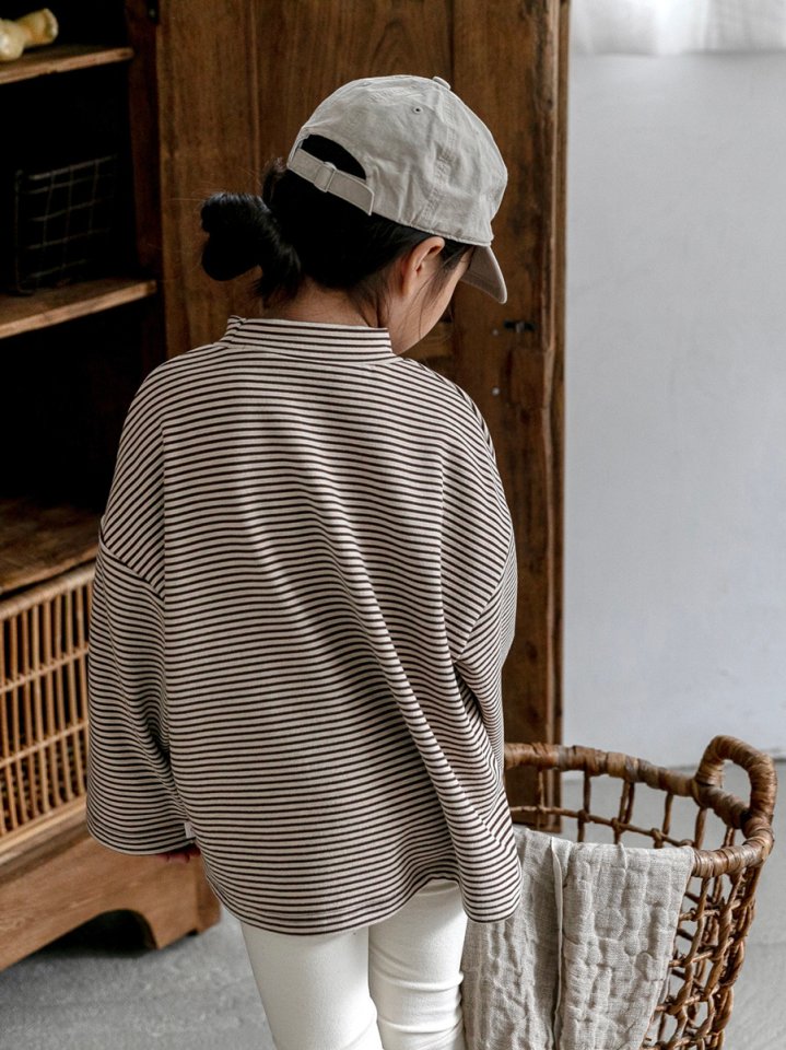 Oatmeal - Korean Children Fashion - #fashionkids - Basic Oversized Turtleneck - 11