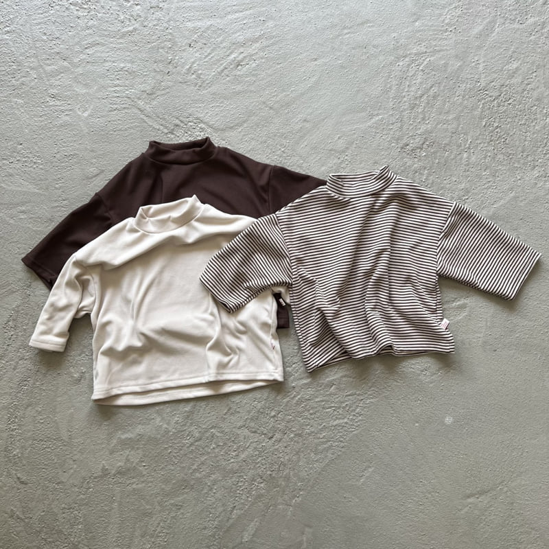 Oatmeal - Korean Children Fashion - #kidsshorts - Basic Oversized Turtleneck - 12