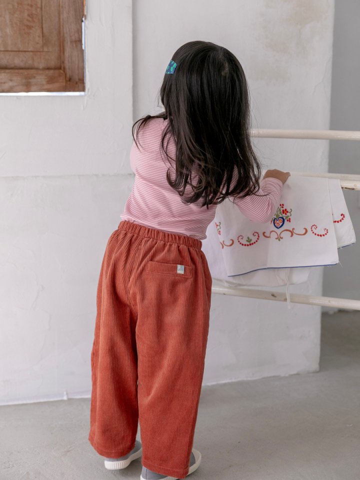 Oatmeal - Korean Children Fashion - #kidsstore - Basic Corduroy Pants - 8