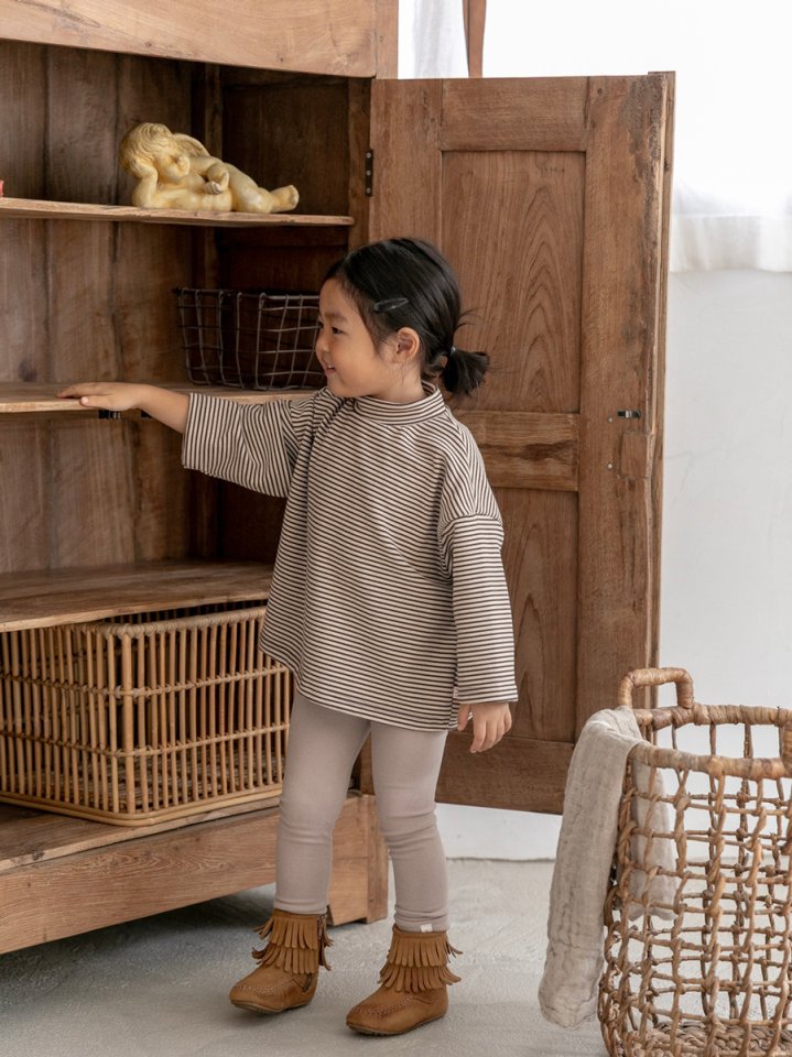 Oatmeal - Korean Children Fashion - #kidsstore - Basic Leggings - 6