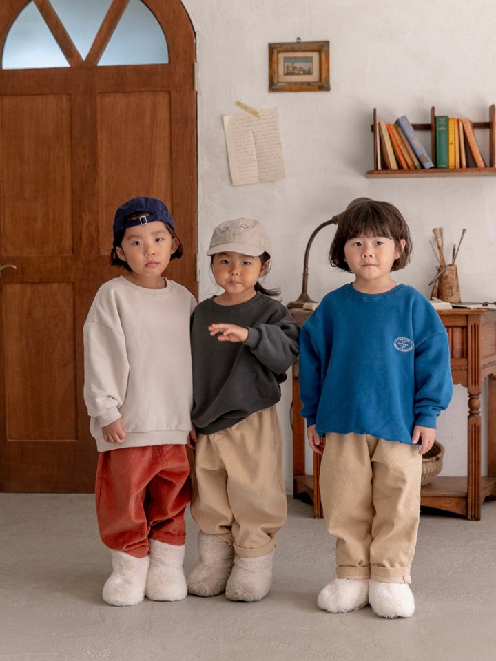 Oatmeal - Korean Children Fashion - #littlefashionista - Basic Sweatshirt