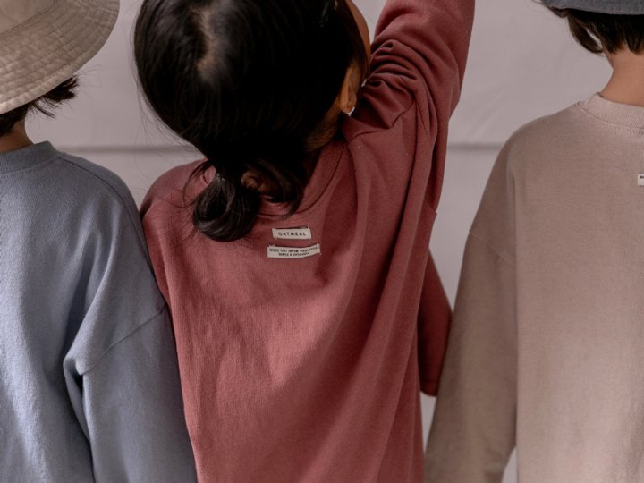 Oatmeal - Korean Children Fashion - #magicofchildhood - Basic Round Tee - 5