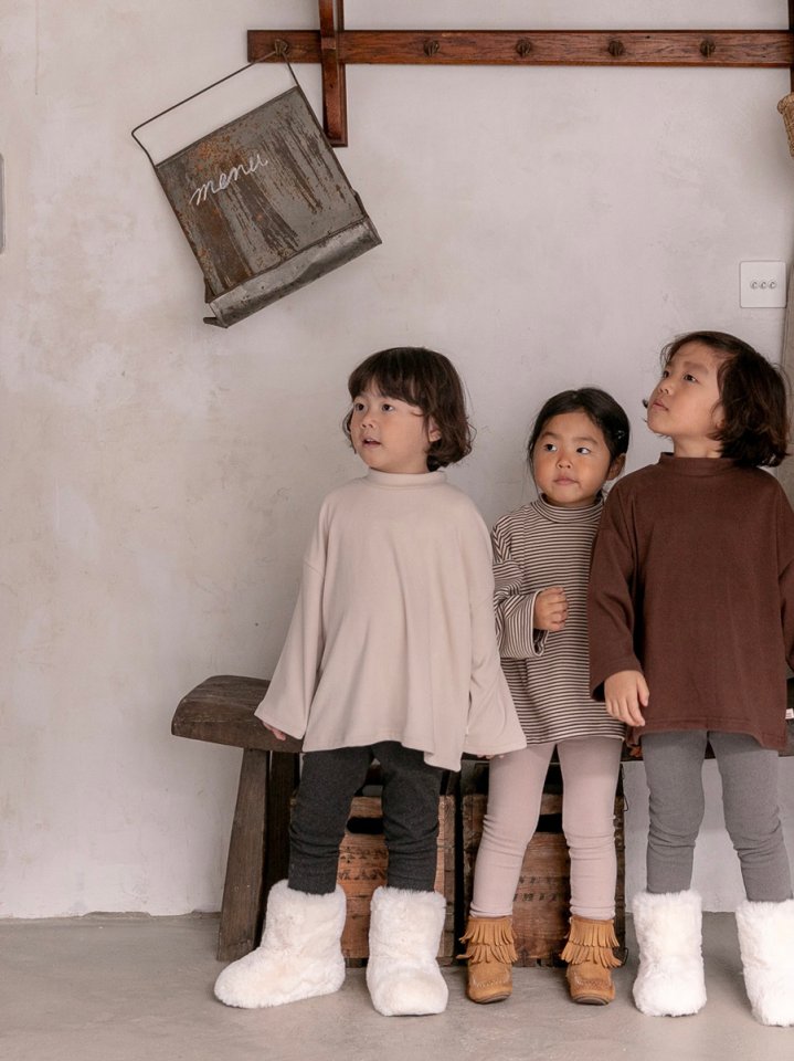 Oatmeal - Korean Children Fashion - #magicofchildhood - Basic Oversized Turtleneck - 3