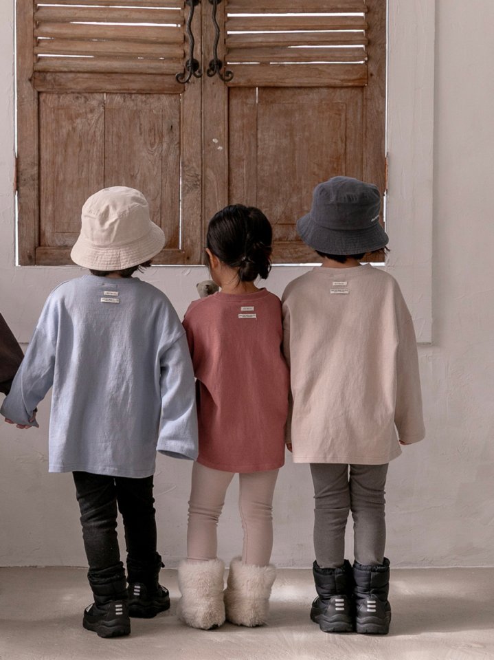 Oatmeal - Korean Children Fashion - #minifashionista - Basic Round Tee - 6