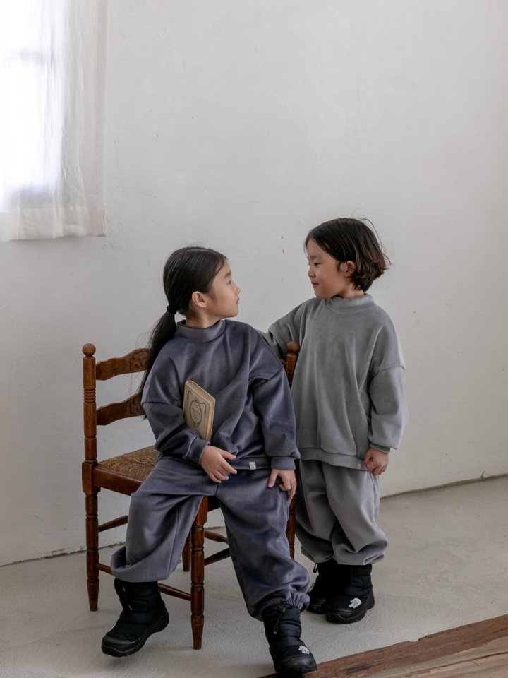 Oatmeal - Korean Children Fashion - #prettylittlegirls - Basic Pocket Set - 2