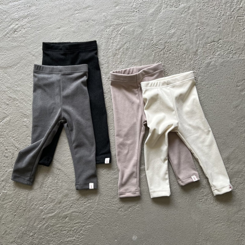 Oatmeal - Korean Children Fashion - #prettylittlegirls - Basic Leggings - 12