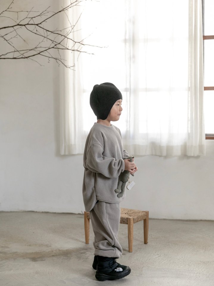 Oatmeal - Korean Children Fashion - #prettylittlegirls - Basic Beanie - 11