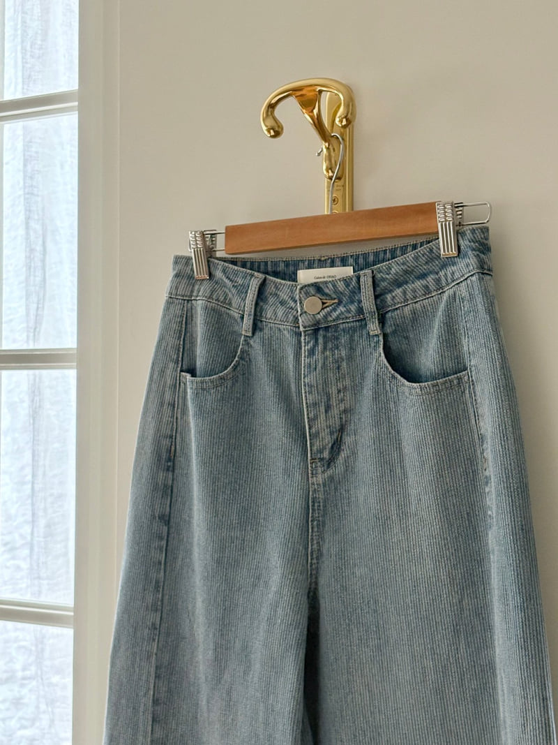 Ohao - Korean Women Fashion - #womensfashion - Striped Denim Pants - 11