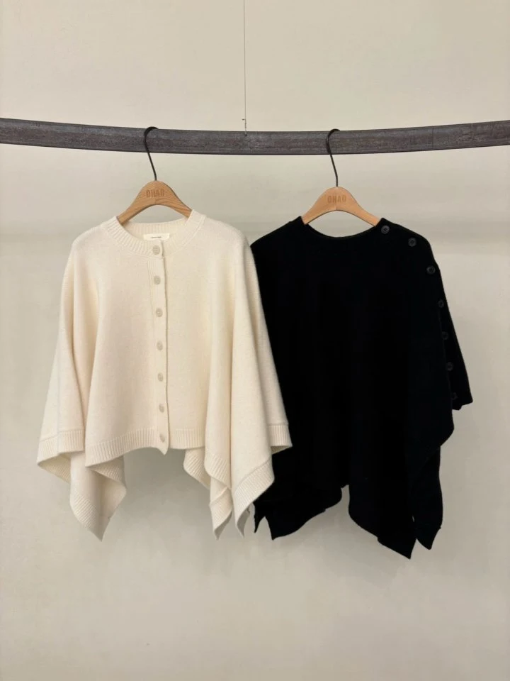 Ohao - Korean Women Fashion - #womensfashion - Cape Knit - 12