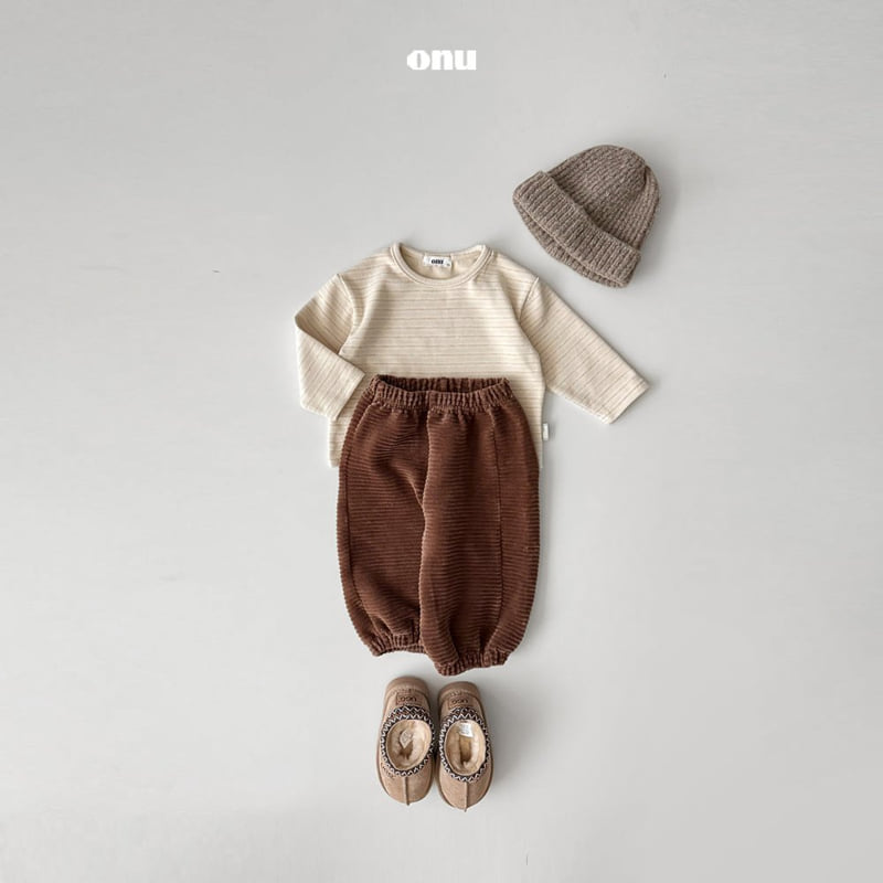 Onu - Korean Children Fashion - #Kfashion4kids - Thick Ribbed Pants - 9