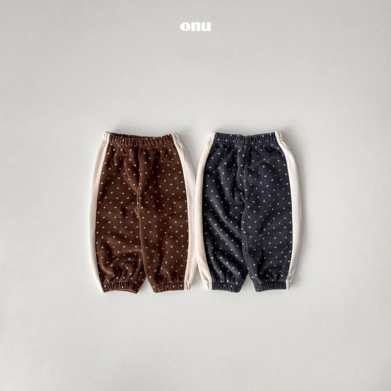 Onu - Korean Children Fashion - #Kfashion4kids - Half Dot Jogger Pants